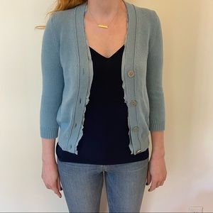 3/4 Sleeve light blue sweater - juicy